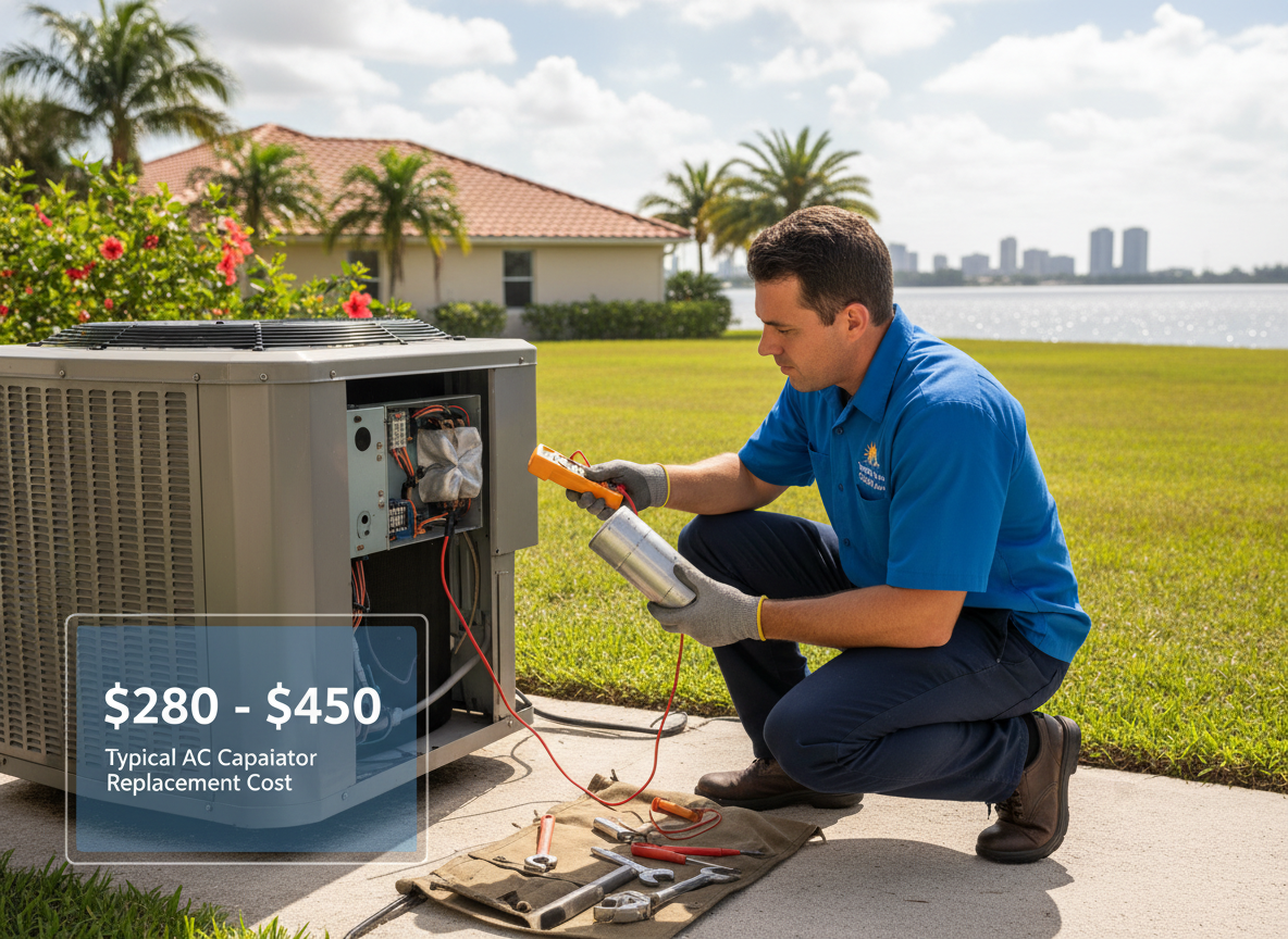 Typical Cost To Replace An AC Capacitor In The Tampa Bay Area