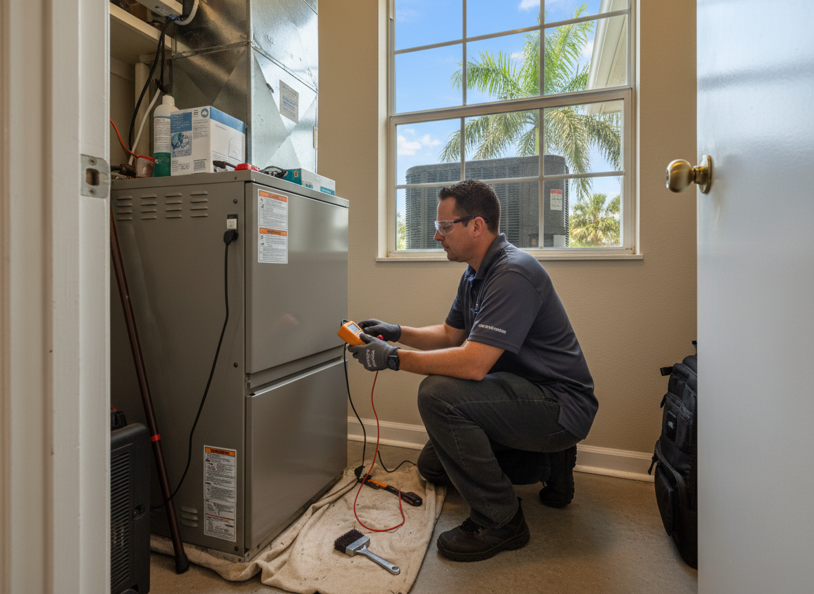 winter furnace tune-up in Tampa bay area